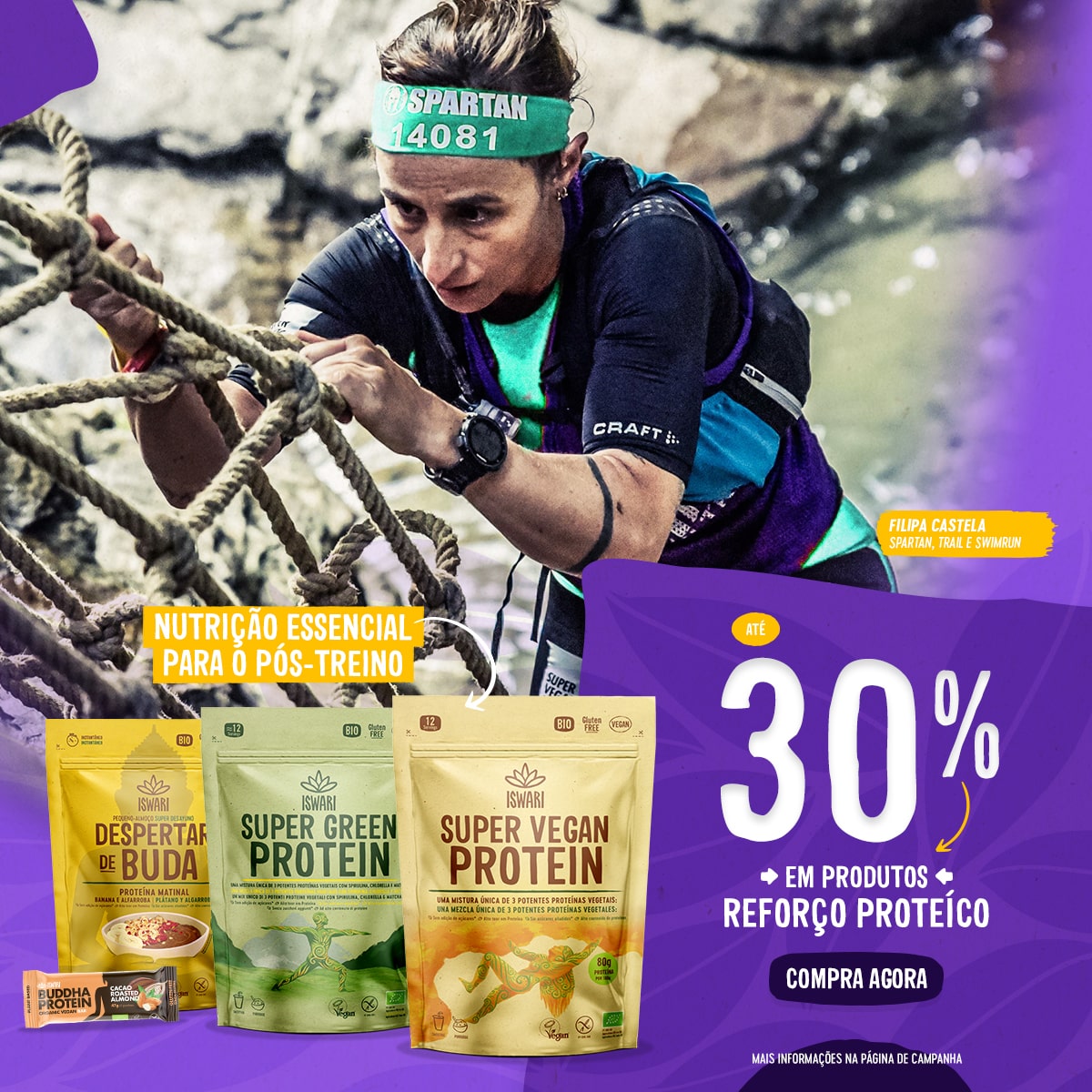 Até 30% Reforço Proteico